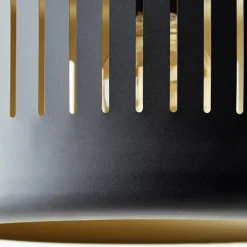 Lampes Dorées-Luminaires Brilliant Suspension Brilliant Tyas Noir, 1 lumière