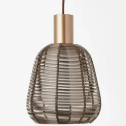 Luminaires Brilliant Suspension Brilliant Wallace Moka, 1 lumière