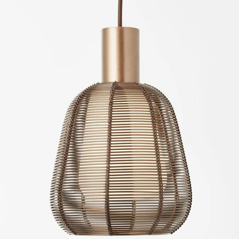 Luminaires Brilliant Suspension Brilliant Wallace Moka, 3 lumières