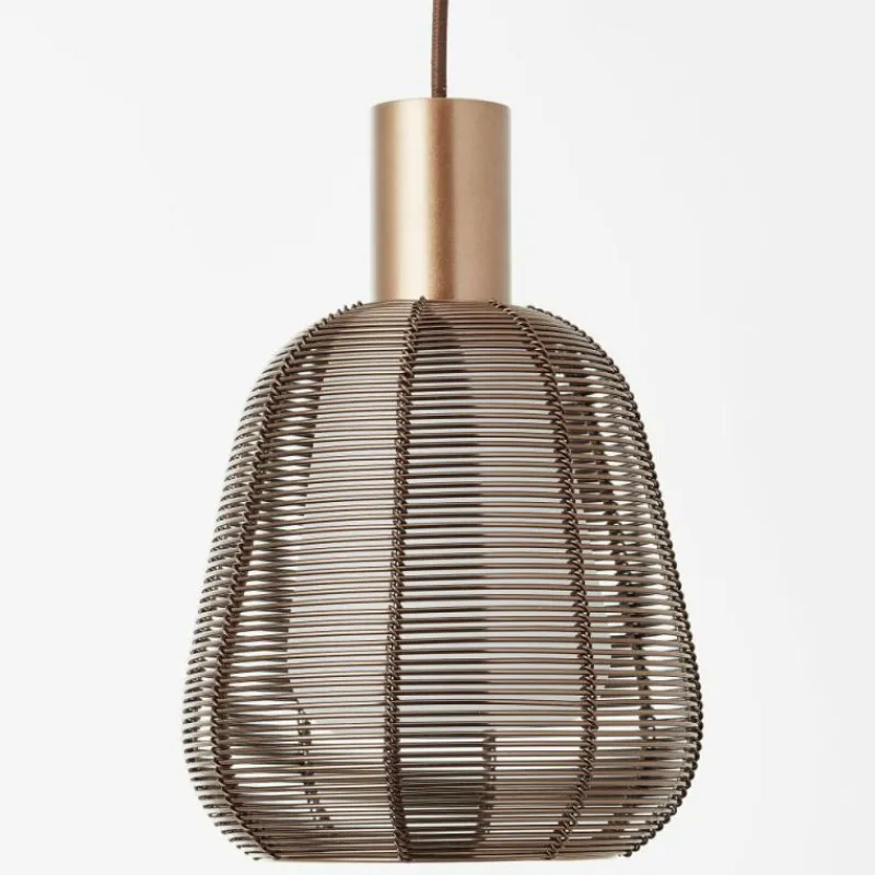 Luminaires Brilliant Suspension Brilliant Wallace Moka, 3 lumières