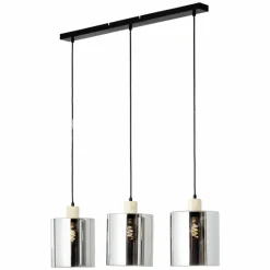 Luminaires Scandinaves-Luminaires Brilliant Suspension Brilliant Weald Noir, 3 lumières
