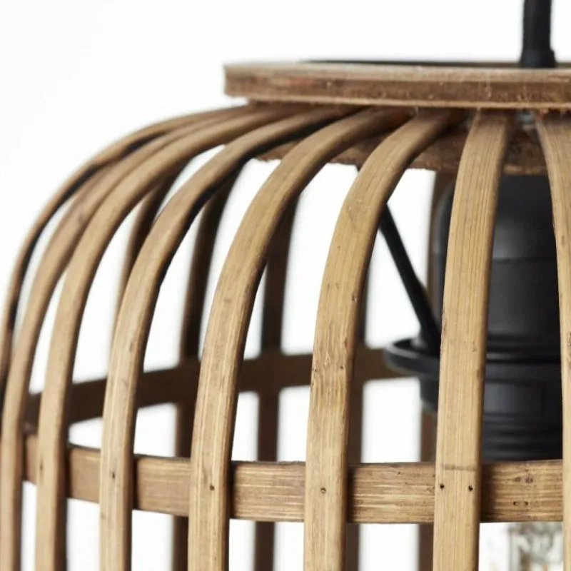 Style Boho-Chic-Luminaires Brilliant Suspension Brilliant Woodrow Brun, 1 lumière