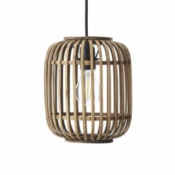 Style Boho-Chic-Luminaires Brilliant Suspension Brilliant Woodrow Brun, 3 lumières