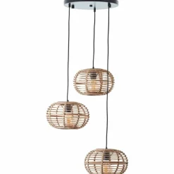 Luminaires Scandinaves-Luminaires Brilliant Suspension Brilliant Woodball Noir, 3 lumières