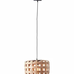 Luminaires Rustiques-Luminaires Brilliant Suspension Brilliant Woodline Noir, 1 lumière