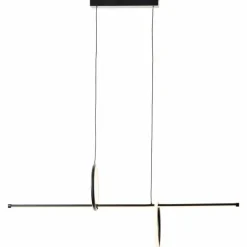 Luminaires Brilliant Suspension Brilliant Zeus LED Noir, 1 lumière, Télécommandes* Suspensions