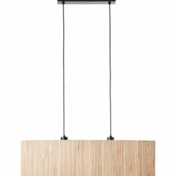 Style Boho-Chic-Luminaires Brilliant Suspension Brilliant-Leuchten Wimea Noir, 2 lumières