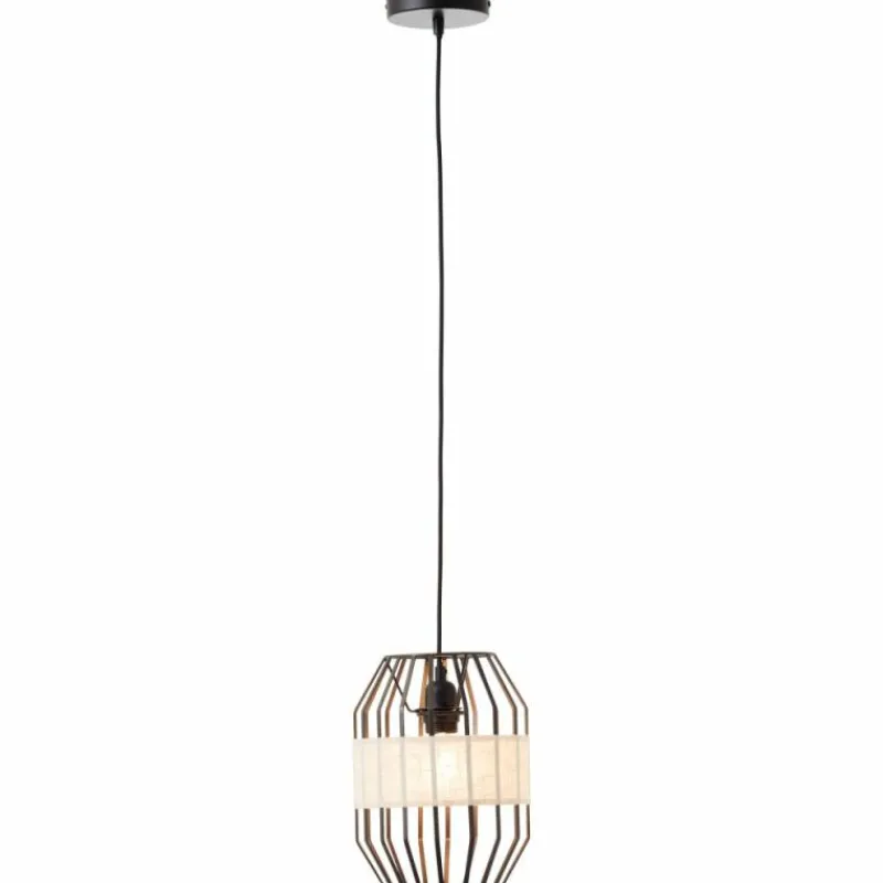 Lampes En Tissu-Luminaires Brilliant Suspension Brilliant-Leuchten Slope Noir, 1 lumière