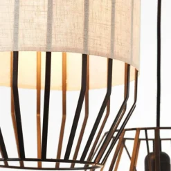 Lampes En Tissu-Luminaires Brilliant Suspension Brilliant-Leuchten Slope Noir, 3 lumières