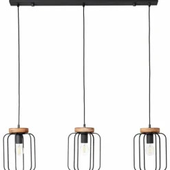 Lampes Vintages & Rétros-Luminaires Brilliant Suspension Brilliant-Leuchten Tosh Noir, 3 lumières