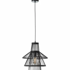 Style Boho-Chic-Luminaires Brilliant Suspension Brilliant-Leuchten Hartland Noir, 1 lumière