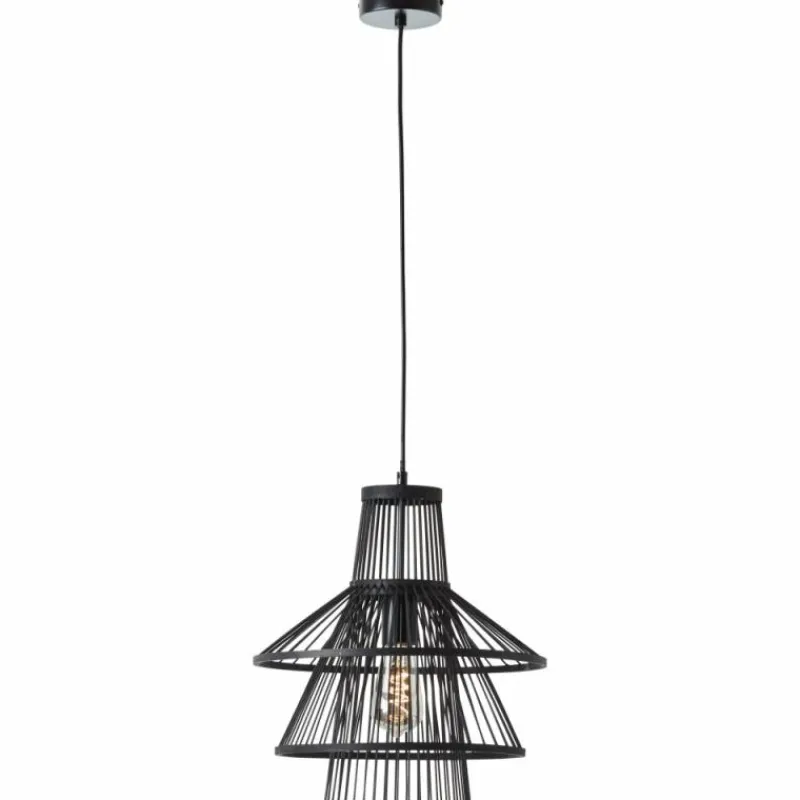 Style Boho-Chic-Luminaires Brilliant Suspension Brilliant-Leuchten Hartland Noir, 1 lumière