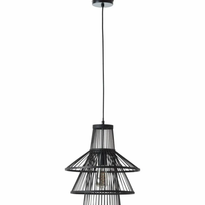 Style Boho-Chic-Luminaires Brilliant Suspension Brilliant-Leuchten Hartland Noir, 1 lumière