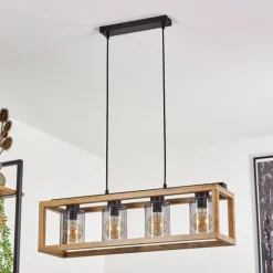 Luminaires Scandinaves-hofstein Suspension Brugg Noir, 4 lumières