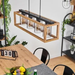 Luminaires Scandinaves-hofstein Suspension Brugg Noir, 4 lumières