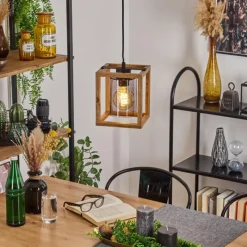 Luminaires Scandinaves-hofstein Suspension Brugg Noir, 1 lumière