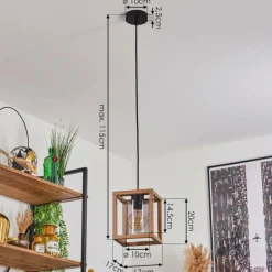 Luminaires Scandinaves-hofstein Suspension Brugg Noir, 1 lumière