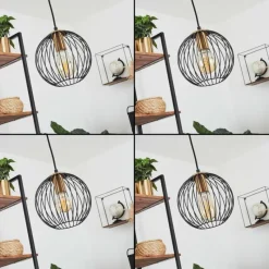 Lampes À Boules-hofstein Suspension Buihomau Noir, 1 lumière