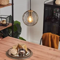 Lampes À Boules-hofstein Suspension Buihomau Noir, 1 lumière
