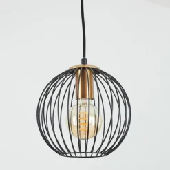 Lampes À Boules-hofstein Suspension Buihomau Noir, 1 lumière