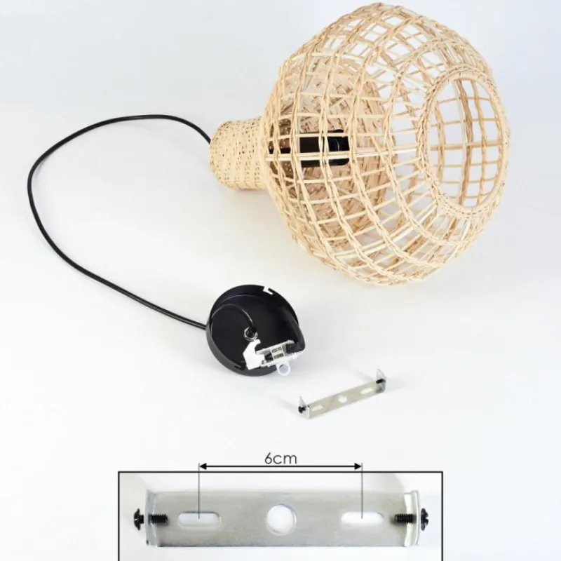 hofstein Suspension Bulach Noir, 1 lumière