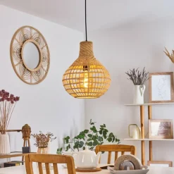 hofstein Suspension Bulach Noir, 1 lumière