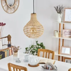 hofstein Suspension Bulach Noir, 1 lumière