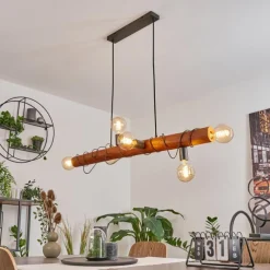 Luminaires Scandinaves-hofstein Suspension Burruyaco Gris, Écru, 6 lumières