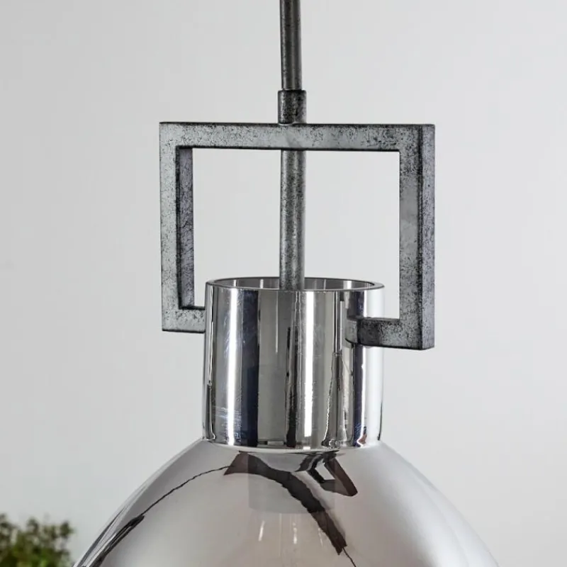 hofstein Suspension Buzova Gris, Noir, 3 lumières