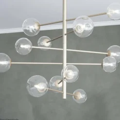 Lampes Dorées-By Rydéns Suspension By Rydens Avenue Or, 12 lumières