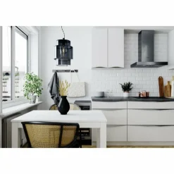 Suspension Verre Fumé-By Rydéns Suspension By Rydens Ebbot Noir, 1 lumière