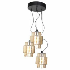 By Rydéns Suspension By Rydens Ebbot Noir, 3 lumières