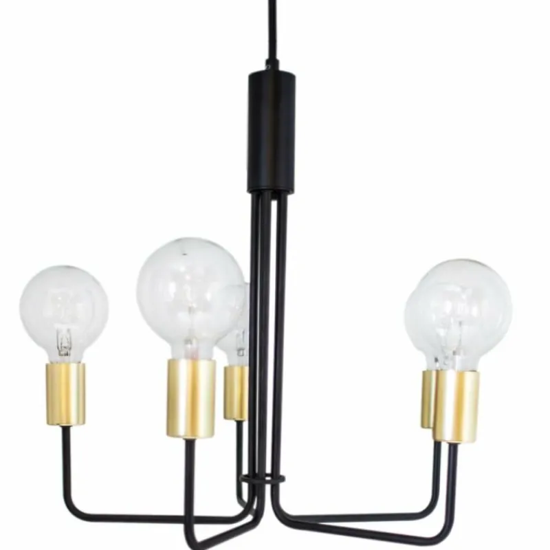 By Rydéns Suspension By Rydens Fondi Noir, 5 lumières* Suspensions