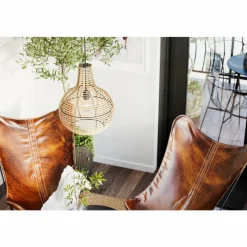 Luminaires Scandinaves-By Rydéns Suspension By Rydens Granada Bois clair, Noir, 1 lumière