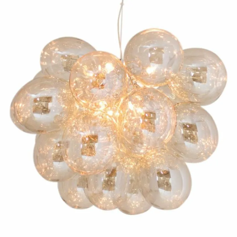 By Rydéns Suspension By Rydens Gross Ambre, 8 lumières