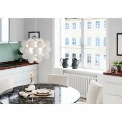 Lampe Design-By Rydéns Suspension By Rydens Gross Blanc, 8 lumières