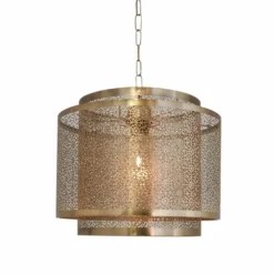 Luminaires Antiques-By Rydéns Suspension By Rydens Hermine Laiton, 1 lumière