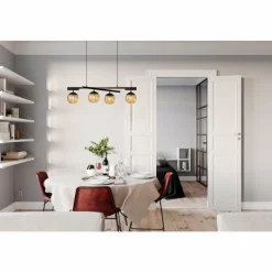 By Rydéns Suspension By Rydens Labelle Noir, 4 lumières