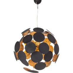 Lampes Dorées-By Rydéns Suspension By Rydens Planet Or, Noir, 6 lumières