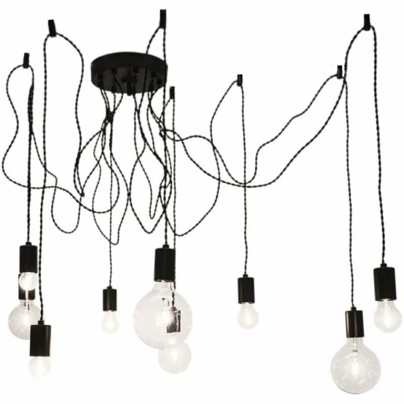 By Rydéns Suspension By Rydens Spindelon Noir, 9 lumières* Suspensions