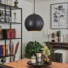 Lampes Dorées-hofstein Suspension Cabanes Noir, 1 lumière