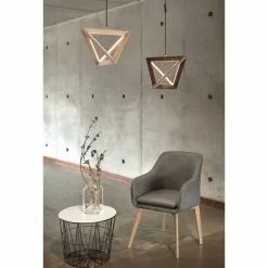 Lampes En Bois-hofstein Suspension Cabildo Écru, 1 lumière