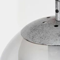 Suspension Verre Fumé-hofstein Suspension Cabreiro Argent Oxydé, 7 lumières