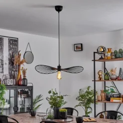 hofstein Suspension Cacor Noir, 1 lumière