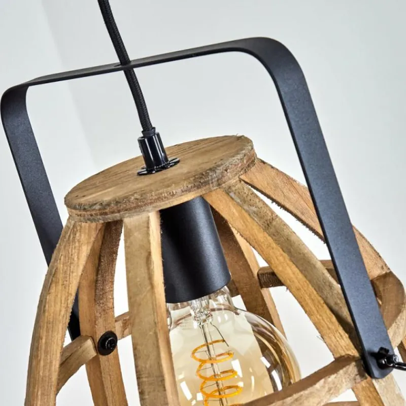 Style Boho-Chic-hofstein Suspension Cailara Écru, Noir, 1 lumière