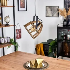 Style Boho-Chic-hofstein Suspension Cailara Écru, Noir, 1 lumière