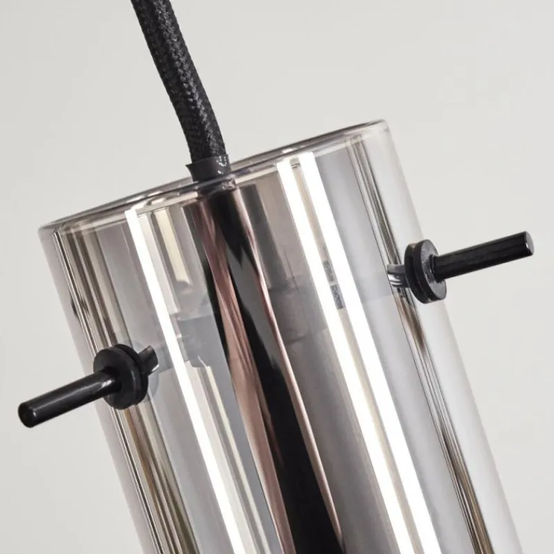 hofstein Suspension Caimitte Clair, Fumé, 3 lumières