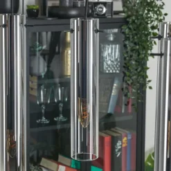 Suspension Verre Fumé-hofstein Suspension Caimitte Noir, 6 lumières