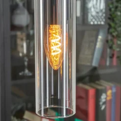 Suspension Verre Fumé-hofstein Suspension Caimitte Noir, 6 lumières