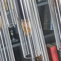 hofstein Suspension Caimitte Noir, 7 lumières